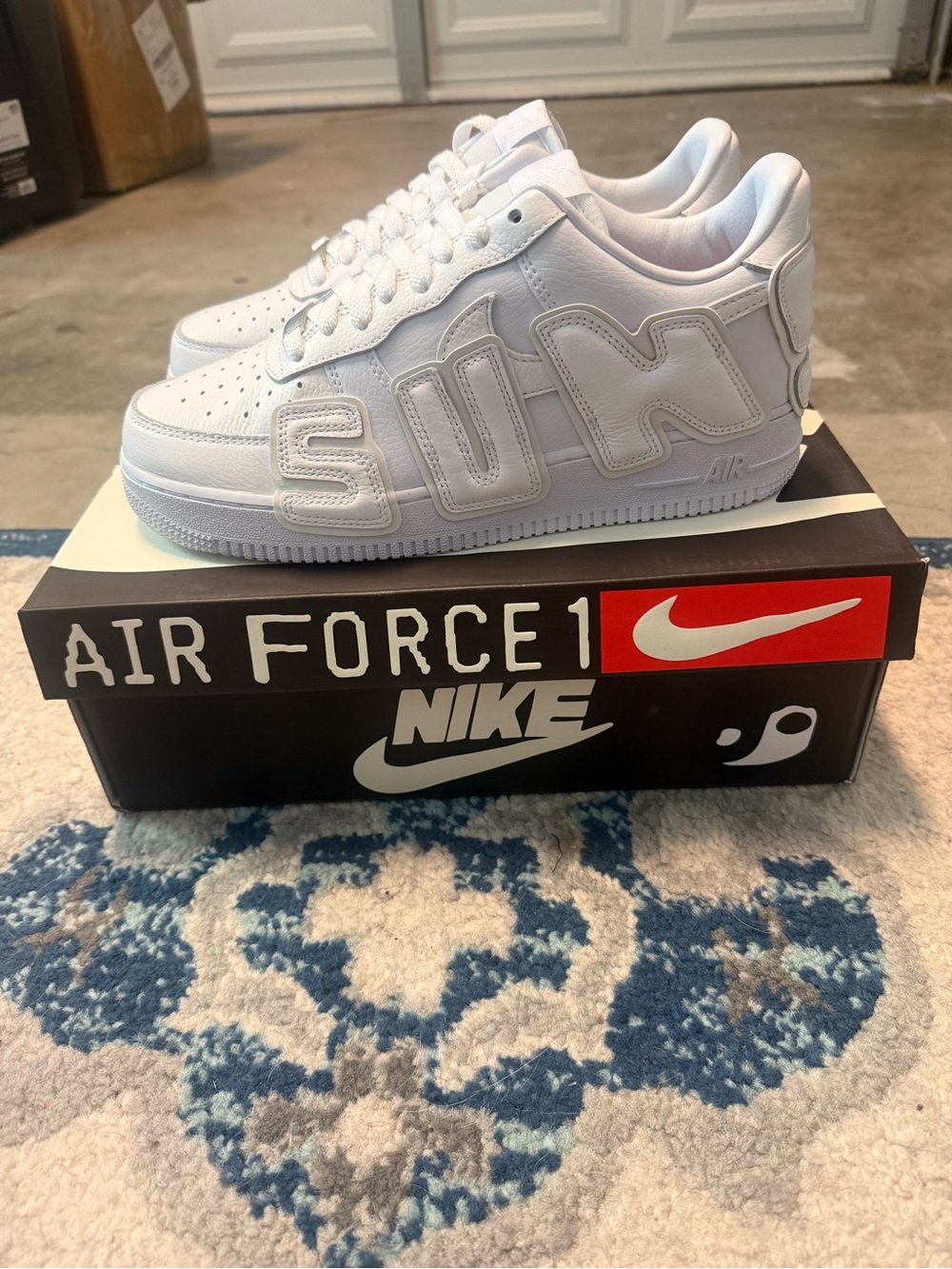 White Nike Air Force 1 Cactus Plant Flea Market
